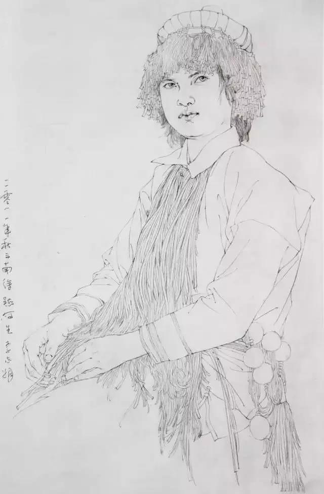 1575016622831618.jpg 中国美术公司徐默教授在bevictor伟德官网进行人物线描